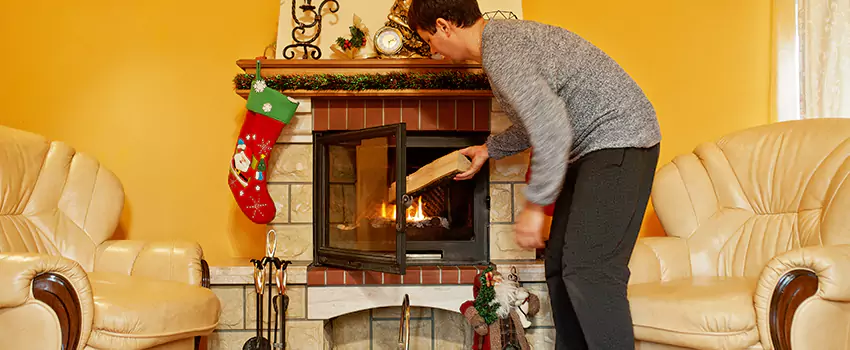 Rusted Metal Fireplace Restoration in Natchez, Mississippi